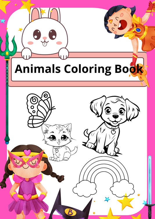 Animals Coloring Book - ChromaCalms